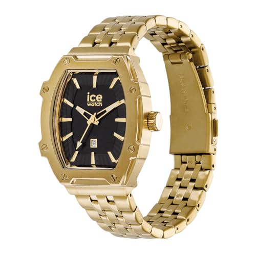 Ice-Watch - ICE boliday Black Full steel - Reloj dorado para Mujer con Correa de Acero Inoxidable - 024551 (Small)