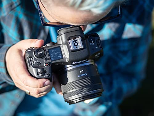 Canon Objetivo RF 24 mm F1.8 Macro IS STM - Lente Gran Angular, Foto Detalle y Vídeo Incluso con Poca luz, Lligero, Enfoque STM y estabilizador óptico 5 Pasos, Compatible con Sistema EOS R, Negro