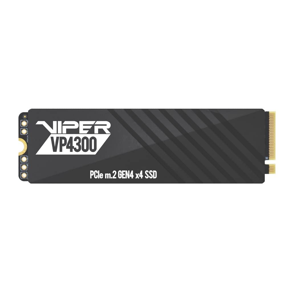 Patriot Viper VP4300 Unidad de Estado sólido SSD de 1TB NVMe M.2 de Alta Velocidad Gen 4 PCIe x4 - VP4300-1TBM28H - Velocidad de Lectura hasta 7400 MB/s y Escritura de 5500 MB/s