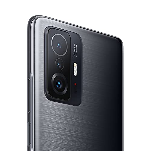 Xiaomi 11T Pro 5G - Smartphone 8+128 GB, 6,67" AMOLED Flat DotDisplay de 120 Hz, Snapdragon 888, cámara Pro de 108 MP, 5000 mAh, Gris Meteorito (Versión ES + 2 años de garantía)
