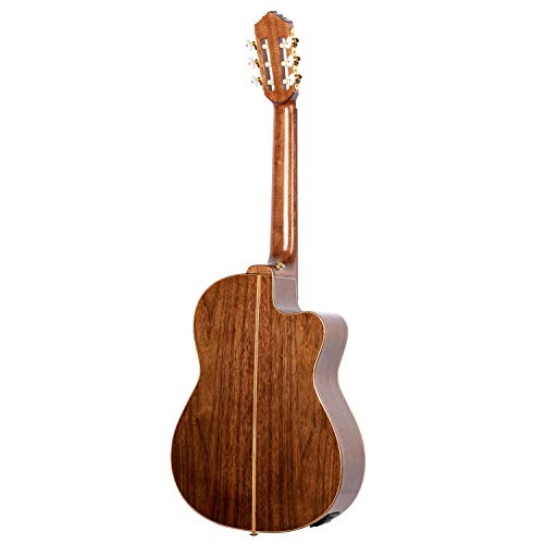 Ortega RCE159MN-L - Guitarra electroacústica (para zurdos, tamaño 4/4)