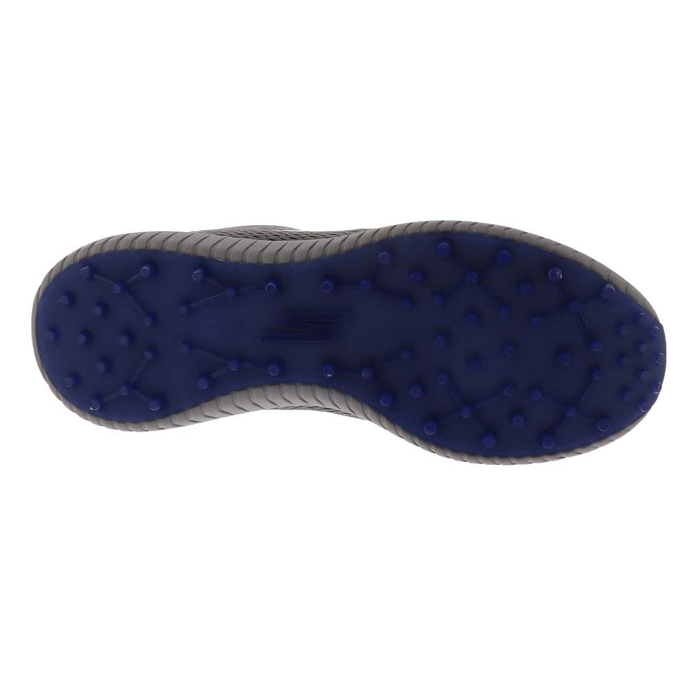 Skechers MAX 2 Arch Fit-Zapato de Golf Impermeable Sin Pinchos, Zapatillas Hombre, Charcoal Textile Navy Trim, 40 EU Estrecho