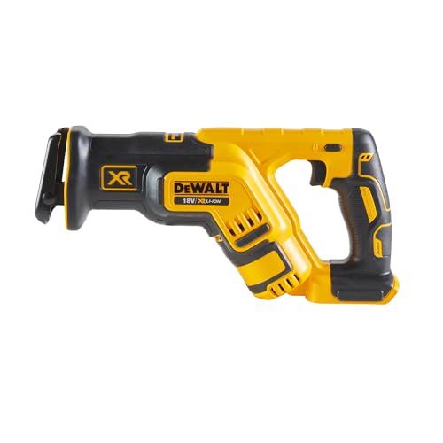 DEWALT DCS367N-XJ - Sierra Sable XR 18V, Motor sin Escobillas, Velocidad Variable 0-2900 cpm, Longitud de Carrera 28.6 mm, Diseño Compacto y Ligero, Cambio Rápido de Hoja, Sin Batería ni Cargador