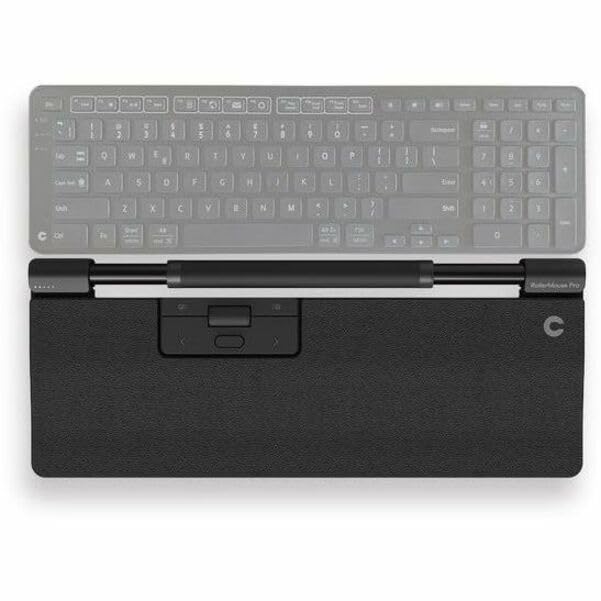 Contour Rollermouse Pro | Ratón con Cable | Reposamuñecas Tamaño Regular | Ratón Ergonómico | Alivio del Dolor | 6 Botones Programables | 2800 PPP | para Windows y Mac | Cuero Vegano