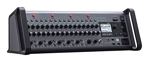 Zoom LiveTrak L-20R - Mixer digital & grabador multipista, formato rack, 20 entradas/22 canales de grabación en SD, interface de audio 22-in/4-out, 6 salidas personalizables, wireless iOS control