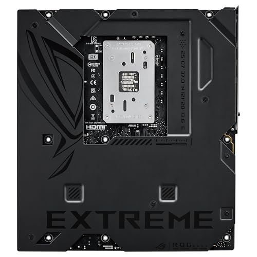 ASUS ROG Crosshair X870E Extreme - Placa Base AMD E-ATX, 20+2+2 etapas de Potencia, DDR5, PCIe 5.0 Compatible con GPU de próxima generación, Cinco M.2, Wi-Fi 7, ASUS AI Advisor, LCD de 5 Pulgadas