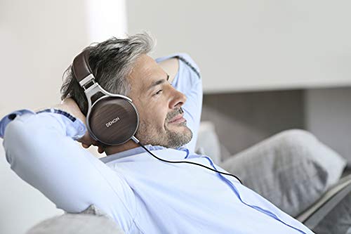 Denon AH-D5200 Marrón, Plata Supraaural Diadema Auricular - Auriculares (Supraaural, Diadema, Alámbrico, 5-40000 Hz, 3 m, Marrón, Plata)