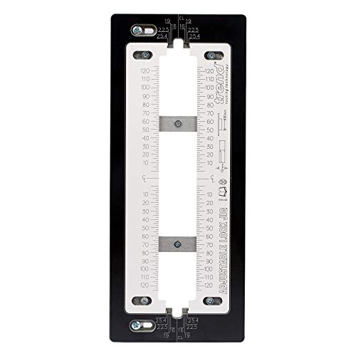 Trend Plantilla para cerraduras de embutir y pestillos, para placas frontales de 30 a 250 mm de largo, LOCK/JIG/B