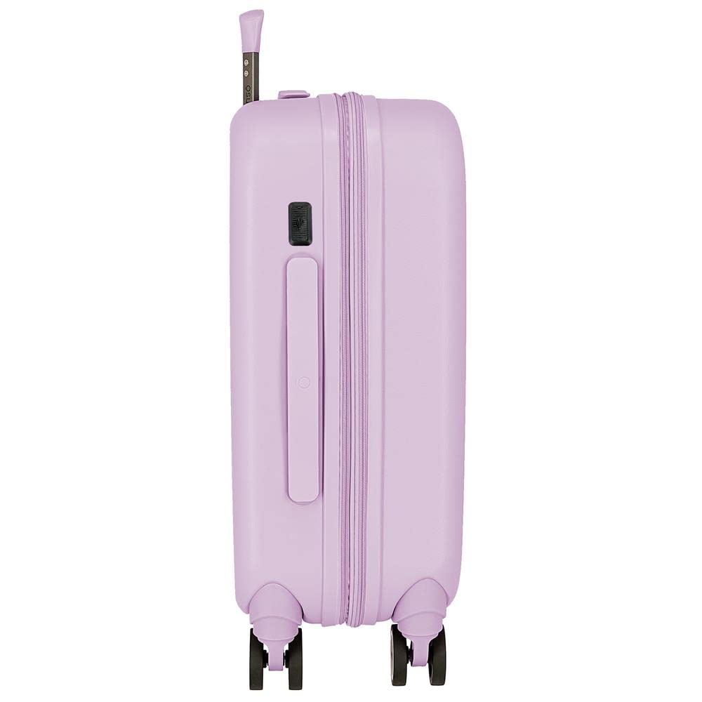 Joumma Disney Playful Maleta de Cabina Lila 40x55x20 cms Rígido 2,74 kgs Cierre TSA Integrado ABS 2,74 kgs 37L Extensible Equipaje de Mano