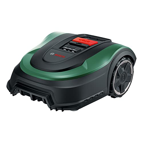 Bosch Robot cortacésped Indego M 700 (con batería de 18 V, base de carga incluida, ancho de corte de 19 cm, para áreas de césped de hasta 700 m² y en caja de cartón)
