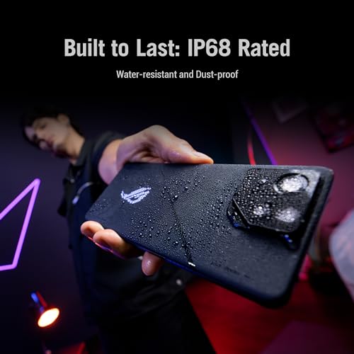 ASUS ROG Phone 8 Pro, EU Official, Phantom Black, 16GB RAM 512GB Memoria, Snapdragon 8 Gen 3, 6.78" AMOLED 165Hz, Cámara de 50MP con Gimbal