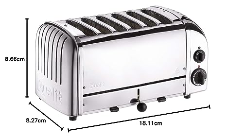 Tostadora para pan 6 rebanadas acero inox Dualit
