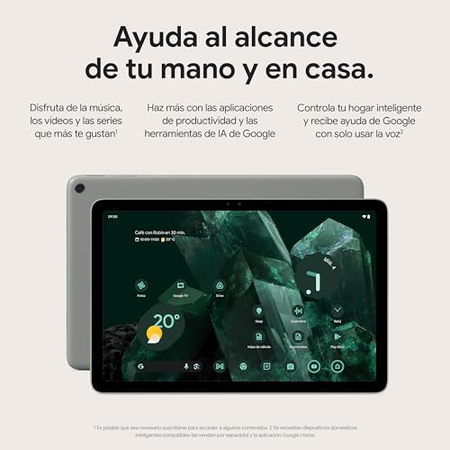 Google Pixel Tablet - Tablet Android con Pantalla de 11 Pulgadas y batería de duración extralarga - 8 GB de RAM - 256 GB de Almacenamiento - Porcelana