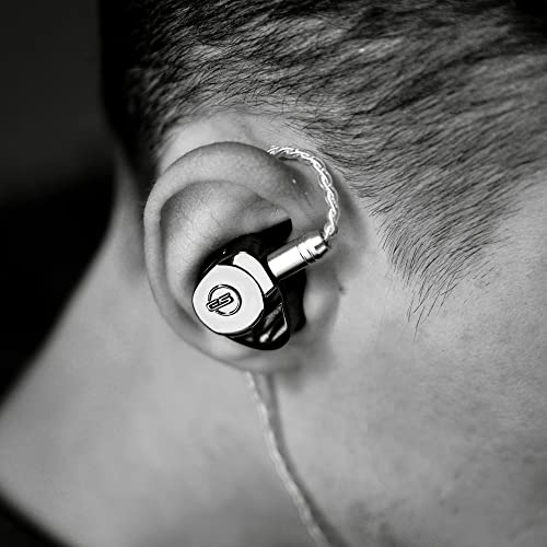 EarSonics Onyx - Auriculares intraurales de 3 vías/4 Controladores híbridos - Alta fidelidad para audiófilos - Materiales y tecnologías de Alta Gama - Escucha Musical excepcional.