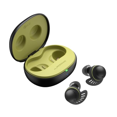 LG Electronics LG Tone Free Fit DTF7Q Auriculares intraurales Bluetooth, con Sistema Meridian, ANC cancelación Activa de Ruido y UVnano+, Negro