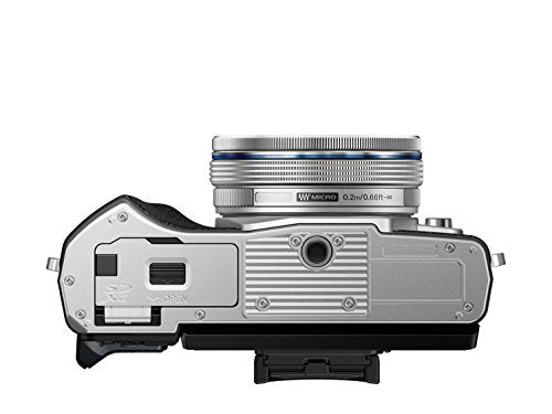 Olympus OM-D E-M10 Mark III Kit, Micro Four Thirds System Camera (16 MP, 5-Axis Image Stabilisation, Electronic Viewfinder) + M.Zuiko 14-42mm EZ Zoom Lens + M.Zuiko 40-150mm Tele Zoom, Silver/Black