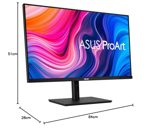 ASUS ProArt PA329CV Monitor de 32", IPS, 4K (3840 x 2160), 100% sRGB, 100% Rec.709, Precisión de Color ΔE < 2, certificación Calman, USB-C, HDR-400