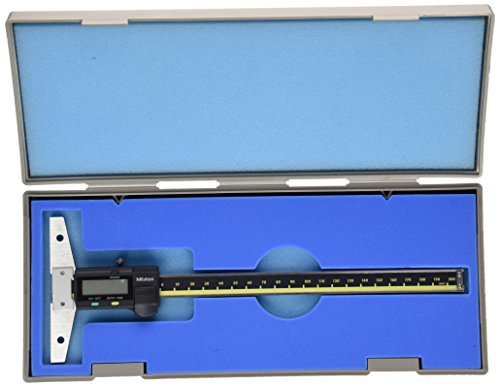 Mitutoyo 571 – 202 – 30 – Calibre digital de profundidad con salida de datos, rango de medición 0 – 200 mm