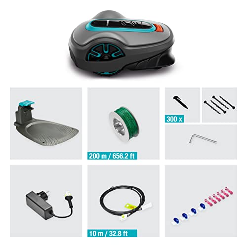 Gardena SILENO life: robot cortacésped para superficies de hasta 750m², función EasyPassage, inclinaciones de hasta el 30%, silencioso (15101-34)
