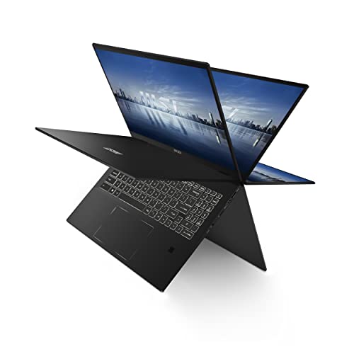 MSI Summit E14FlipEvo A13MT-227ES - Ordenador portátil Táctil, 14' 16:10 QHD+ 60Hz (Intel Core i7-1360P, 16GB, 1TB SSD, Iris Xe Graphics, Windows 11 Home Plus) Ink Black, Teclado QWERTY español