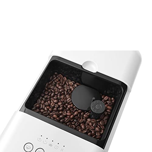 Smeg BCC02WHMEU Cafetera automática compacta con función de vapor, color blanco