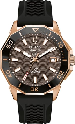Bulova Reloj Analógico para para Hombre de Cuarzo con Correa en Caucho 98B421