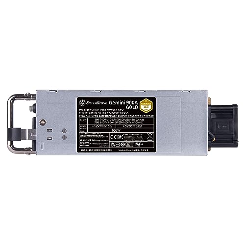 Silverstone SST-GM900A-GF, Fuente de alimentación ATX redundante Cybenetics Gold 900W