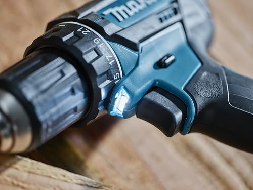 Makita DDF482RFJ drill Negro, Azul 1900 RPM 1,5 kg - Taladro eléctrico (1900 RPM, 1,3 cm, 3,8 cm, 36 Nm, 62 Nm, 600 RPM)