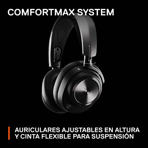 SteelSeries Arctis Nova Pro Wireless X - auriculares gaming multisistema Xbox - Controladores magnéticos de neodimio - Cancelación de ruido - Infinity Power System - Xbox, PC, PS5, PS4, Switch, móvil