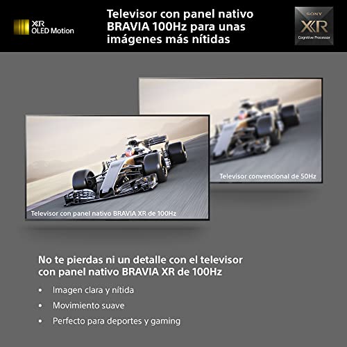 Sony OLED Master Series - 48A90K BRAVIA XR, TV 48 pulgadas, 4K HDR 120Hz y HDMI 2.1 óptimo para PS5, Smart TV (Google), Dolby Vision-Atmos, Pantalla Triluminos Pro