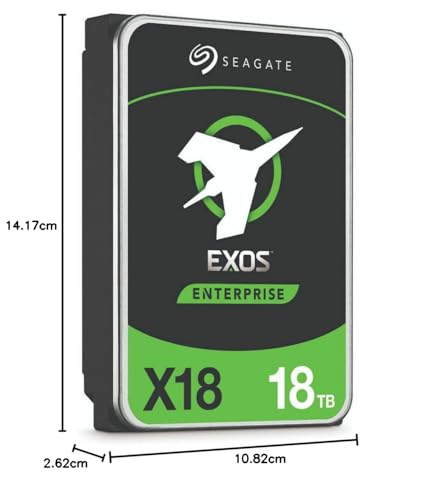 SEAGATE - Unidad de estado sólido EXOS X18 SAS de 18 TB y 3,5", Helium 512E/4K a 7200 RPM