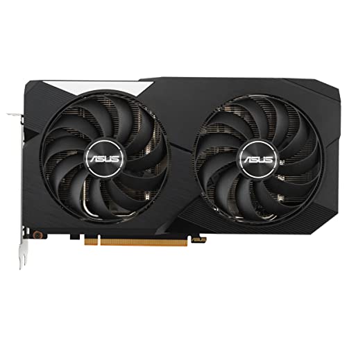 ASUS Dual AMD Radeon RX 6600 XT OC Edition 8GB GDDR6 - Tarjeta Gráfica Gaming (AMD RDNA 2, PCIe 4.0, 8GB GDDR6, HDMI 2.1, DisplayPort 1.4a, Ventilador Axial-Tech Design, Tecnología 0db)