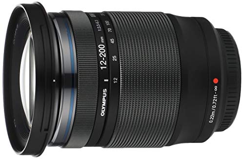 Olympus Objetivo M.Zuiko Digital ED 12-200 mm F3.5-6.3, Zoom estándar, Adecuado para Todas Las cámaras MFT (Modelos Olympus OM-D & Pen, Serie G de Panasonic), Negro
