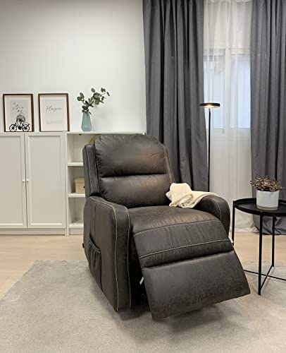 Astan Hogar Sillón Relax con Función Auto-Ayuda (Levanta Personas), Reclinación Eléctrica, Masaje Y Termoterapia, Modelo Zima Lift Up AH-AR10200ST