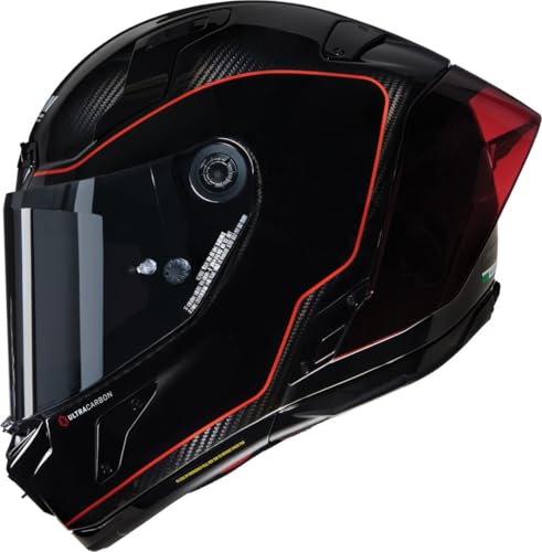 NOLAN Helmet X-804 RS ASSO DI PICCHE 342 XL, Carbono/Negro/Rojo