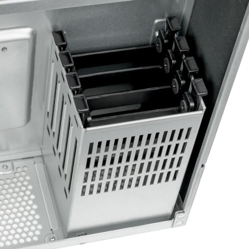 SilverStone Technology RM61-312, Chasis con Montura en Rack de 12 bahías 6U Equipado con compatibilidad de FA Dual, Triple Soporte para disipador de 360mm, SST-RM61-312