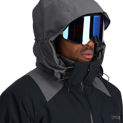 Spyder Men's Contact Jacket Ski, Black, L