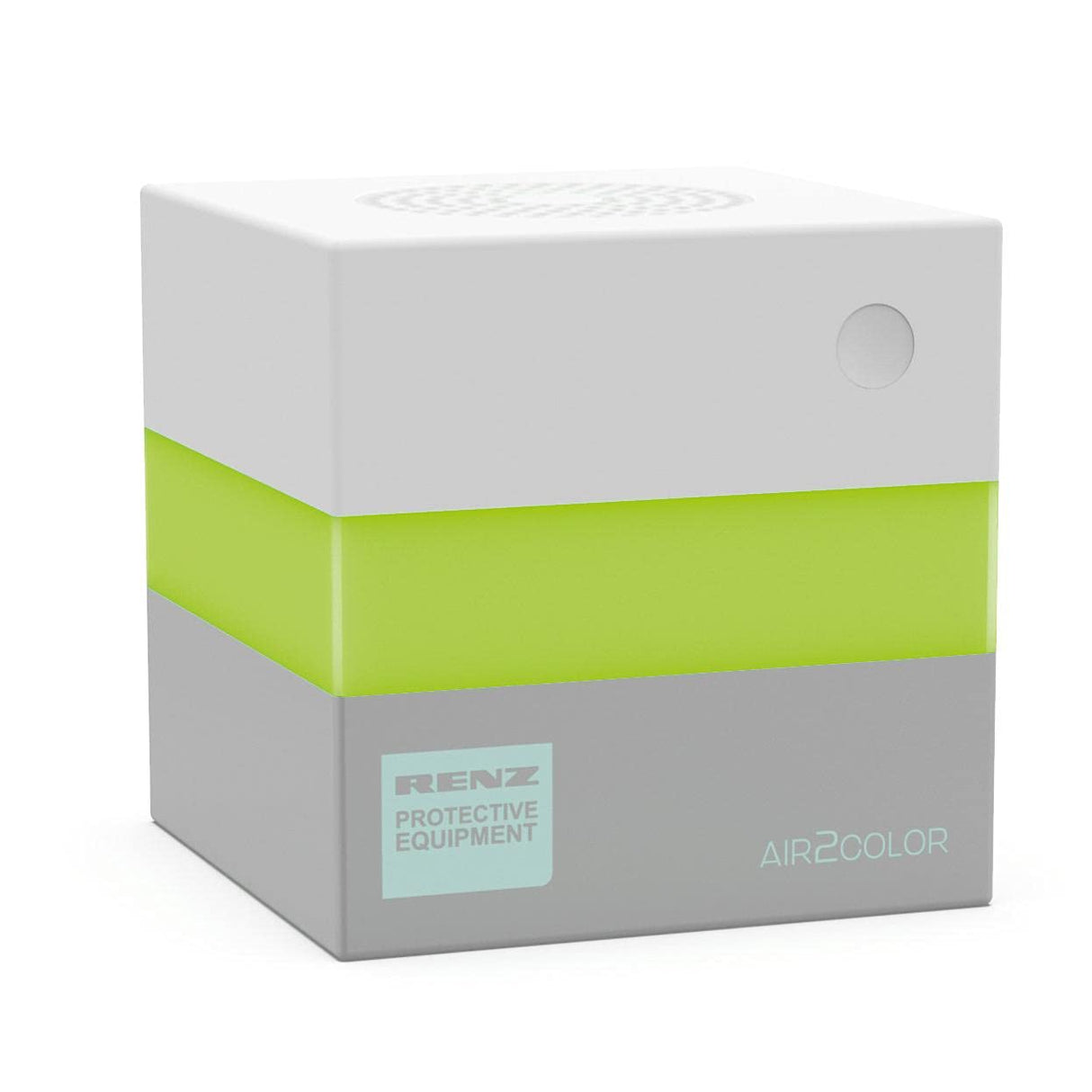 Renz AIR2COLOR - Ampel de CO2, medidor de CO2, Fabricado en Alemania con Sensor NDIR, 10 x 10 x 1