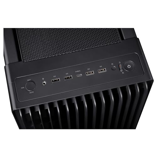 ASUS ProArt PA602 - Chasis para Ordenador E-ATX (Soporte para radiador de 420 mm, Ventiladores 140 mm y 200 mm, indicador de Polvo IR, Bloqueo de alimentación, PCIe sin Herramientas, USB de 20 Gbps)