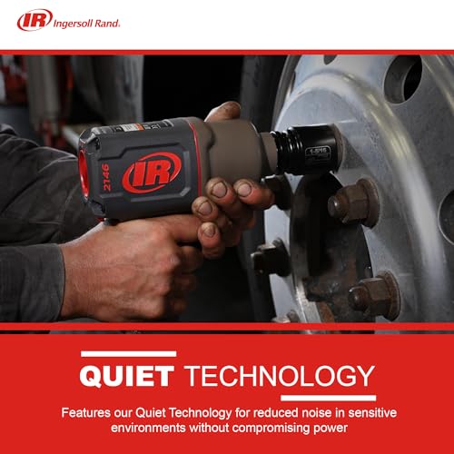 Ingersoll-Rand 2146Q1MAX Llave de Impacto Neumática 3/4 Pulgada - 2700 Nm Par de Tuerca, Ligera 3,5 kg - Tecnología Silenciosa y Control Óptimo