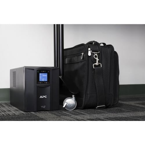 Schneider Electric SMC1000IC SAI Inteligente UPS C de APC de 1000 VA, LCD, 230V con SmartConnect, 43.9cm x 21.9cm x 17.1cm, Negro