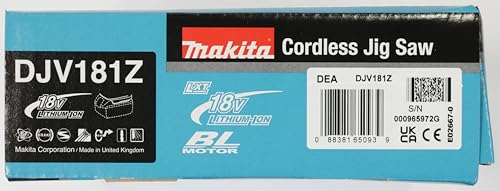 Makita DJV181Z DJV181Z-Caladora bl 18v lxt con pomo, 390 W, 18 V, Negro
