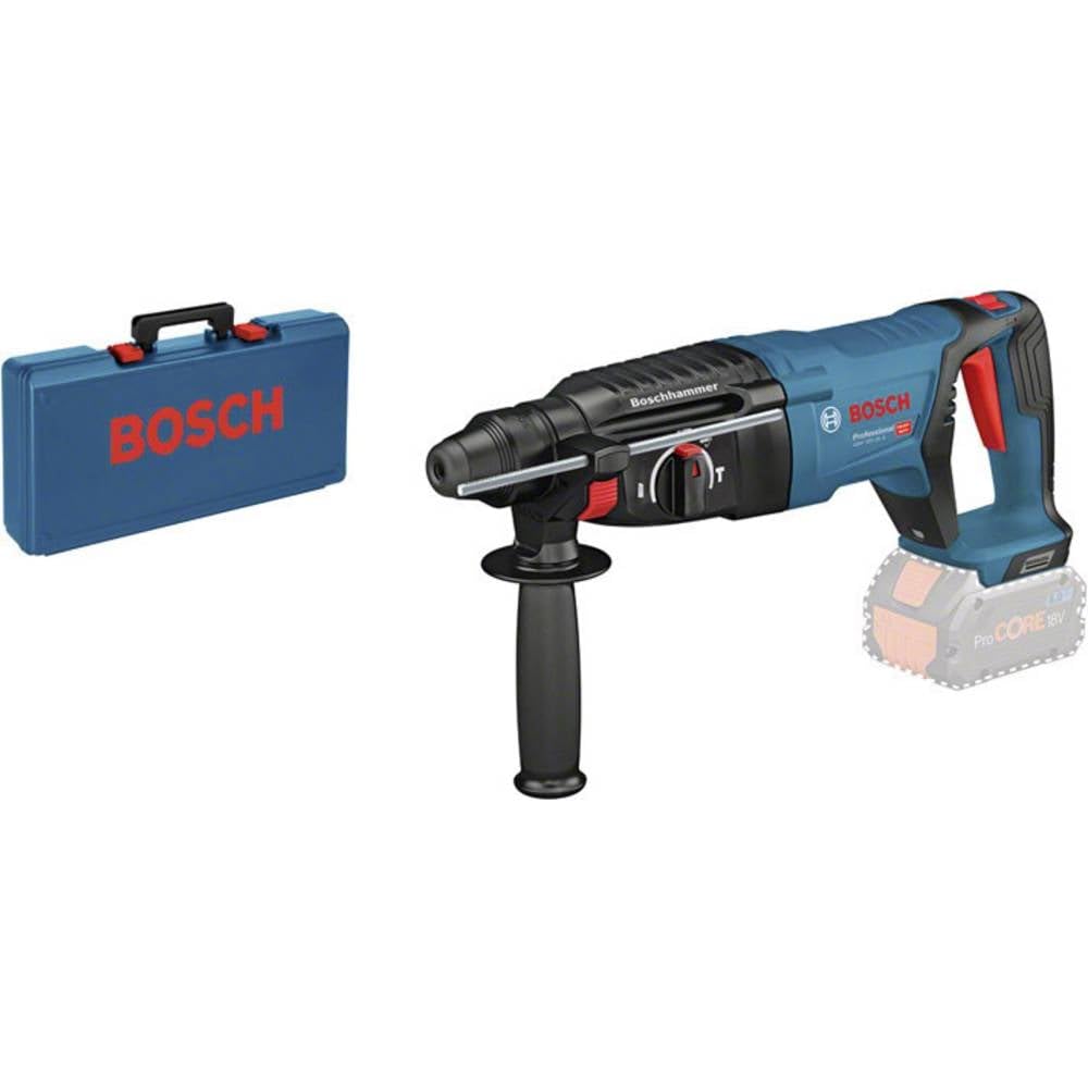 Bosch Professional GBH 18V-26 D - Martillo perforador a batería (18V, 2,6 J,Ø máx. 26 mm, SDS plus, sin batería, en maletín)