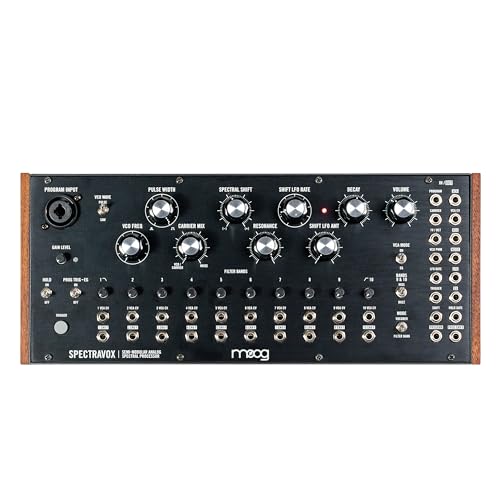MOOG Spectravox - procesador espectral analógico semimodular con banco de filtros CV/vocoder, oscilador controlado por voltaje y salida de auriculares