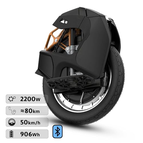 KINGSONG Monociclo eléctrico S18 Pro + Negro 1110Wh, Motor 2200W, Autonomía de hasta 80km, Velocidad Limitada 25km/h, Neumático 18",