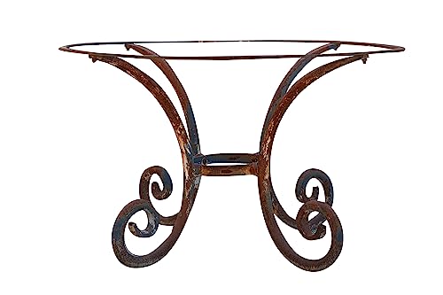 Biscottini - Base De Mesa - Hierro Forjado - Patas De Mesa - Diseño Elegante - Mesa Redonda - Estilo Industrial