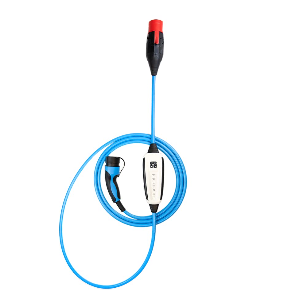 NRGkick 32 A 5 m estándar, Incluye Conector de 32 A de 5 Polos, Potencia de Carga de hasta 22 kW, sin instalación, Caja de Pared Flexible