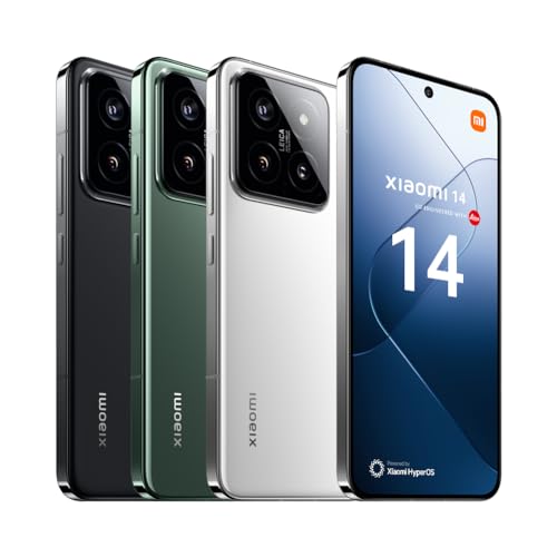 Xiaomi 14 – Smartphone de 12+512 GB, Lentes Leica Summilux, Snapdragon 8 Gen 3, Pantalla AMOLED 6.36'' 120Hz, HyperCharge 90W, Blanco (Versión ES)