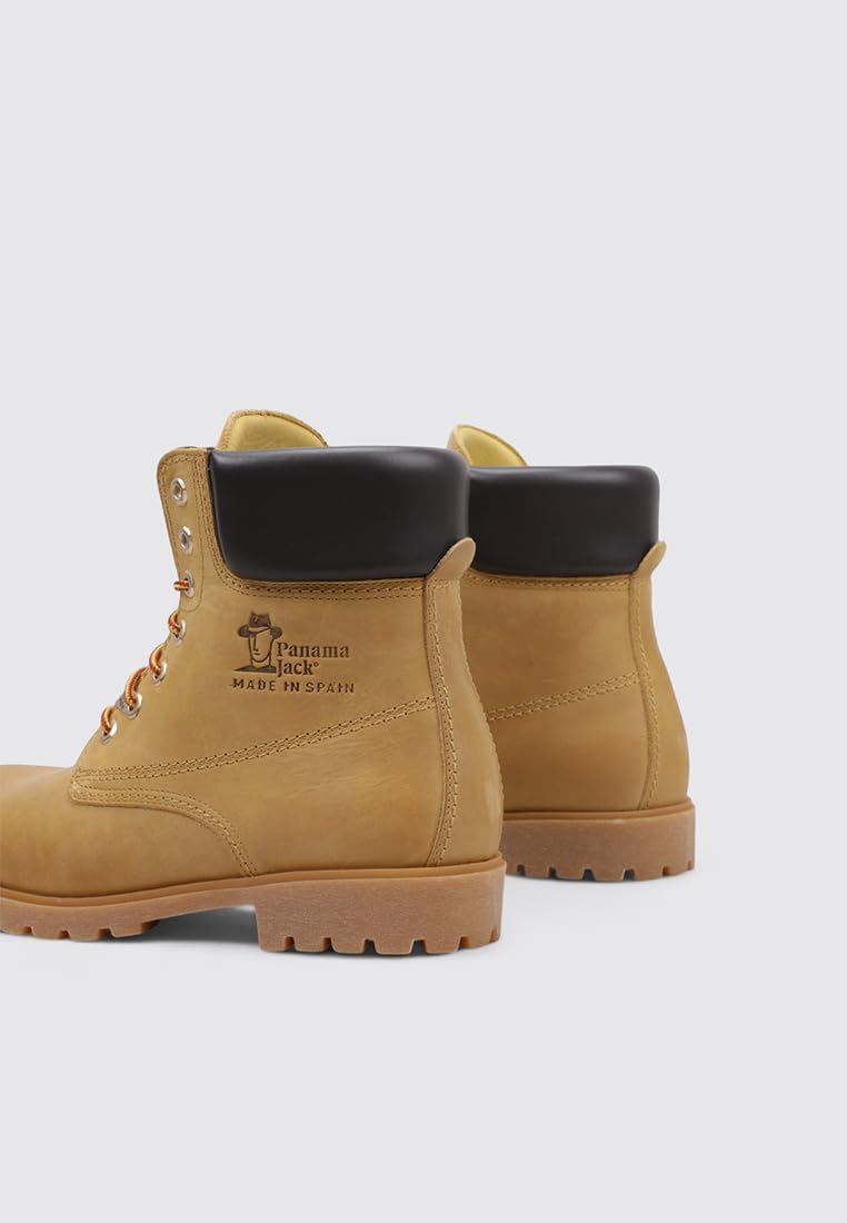 Panama Jack Panama 03 C1 - Náuticos de cuero hombre, color amarillo, talla 42