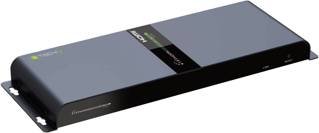 Techly Extender Splitter HDMI 1 x 8 con IR sobre cable CAT. 6 hasta a 50 m